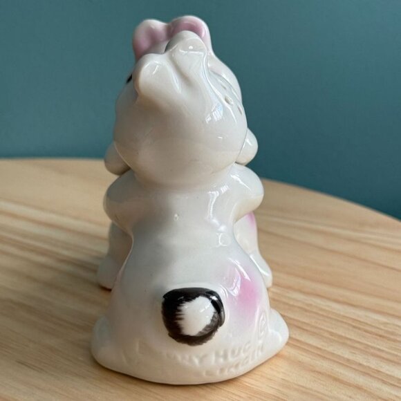Vintage 1950's Van Tellingen Bunny Hugging Salt Pepper Shakers Set Retro Kitsch - Picture 3 of 10